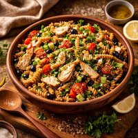 Whole Wheat Pasta Salad with Chicken