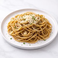 Whole Wheat Pasta with Olive Oil Garlic and Fat Free Parmesan