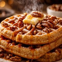 Whole Wheat Pecan Waffles