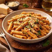Whole Wheat Penne Pasta with Creamy Vodka Sauce