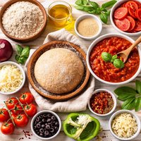 Whole Wheat Pizza Dough Pizza Sauce