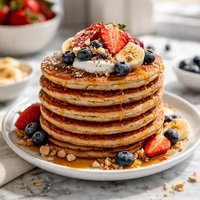 Whole Wheat Protein Pancakes