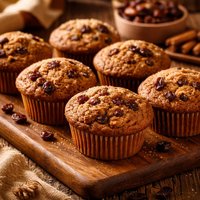 Whole Wheat Raisin Muffins