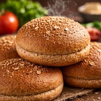 Whole Wheat Sandwich Buns for Burgers Hot Dogs and More