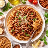 Whole Wheat Spaghetti Bolognese