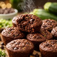 Whole Wheat Vegan Chocolate Zucchini Mini Muffins