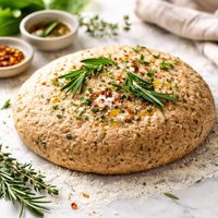 Whole Wheat Yeast Free Herbed Pizza Dough
