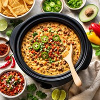 Wicked Spicy Crock Pot Cheese Dip