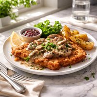 Wiener or Jaeger Schnitzel