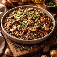 Wild Mushroom and Barley Pilaf