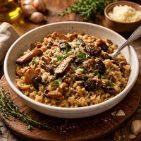 Wild Mushroom and Barley Risotto