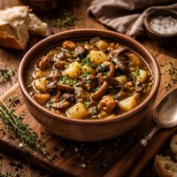 Wild Mushroom and Potato Stew