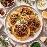 Wild Mushroom Pancakes
