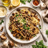 Wild Mushroom Spaghetti
