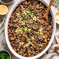 Wild Rice and Mushroom Casserole