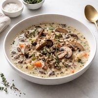 Wild Rice and Mushroom Soup