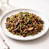 Wild Rice and Mushrooms Southern Style