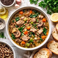 Wild Rice and Pork Soup