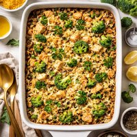 Wild Rice Broccoli Chicken Casserole