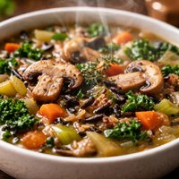 Wild Rice Mushroom and Vegetable Soup