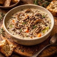 Wild Rice Mushroom Soup