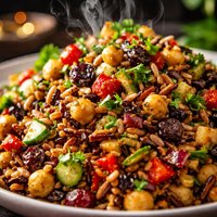 Wild Rice Salad with Curry Dressing