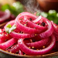 Wildly Pink Pickled Red Onions