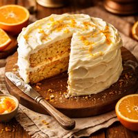 Williamsburg Orange Cake with Williamsburg Butter Frosting