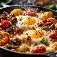 Wine and Cheese Brunch Skillet