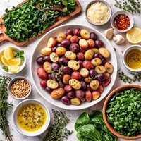 Winter Greens and Potatoes