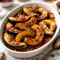 Winter Squash Baked with Maple Syrup