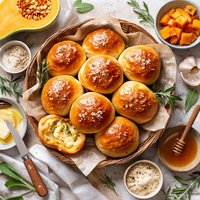 Winter Squash Dinner Rolls