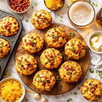 Wisconsin Beer Cheese Muffins