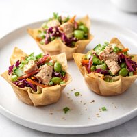 Wonton Salad Cups