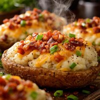 World Famous Twice Baked Potatoes with Bacon