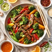 Ww 5 Points Spicy Orange Beef with Vegetables