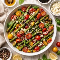 Ww Balsamic Asparagus and Cherry Tomato Salad
