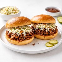 Ww Bbq Pork Sandwiches with Homemade Cole Slaw