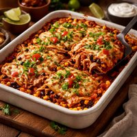 Ww Chicken Black Bean and Corn Enchilada Casserole