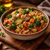 Ww Crock Pot Vegetables and Brown Rice