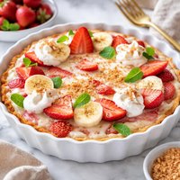 Ww Crustless Strawberry Banana Pie
