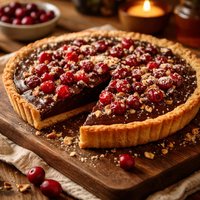 Ww Friendly Chocolate Cranberry Tart
