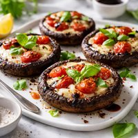 Ww Grilled Margherita Portabella Mushrooms