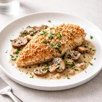 Ww Parmesan Chicken with Mushroom Wine Sauce