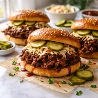 Ww Slow Cooker Bbq Beef Sandwiches