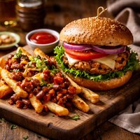 Ww Weight Watchers Turkey Burger W Chili Fries