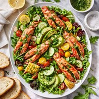 Yabby Salad with a Herb Dressing