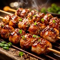Yakitori Chicken on Skewers