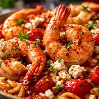 Yarithes Yiouvetsaki Roasted Prawns W Fresh Tomatoes and Feta