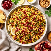 Yellow Rice Pilaf Pomegranate